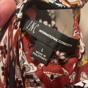 INC International Concepts Asymmetrical Dress - multi colored